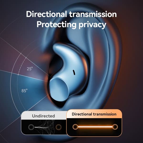 M52 Bluetooth-hodetelefoner for sidesoving, trådløse TWS mini Bluetooth-hodetelefoner av høy kvalitet, hudfarge