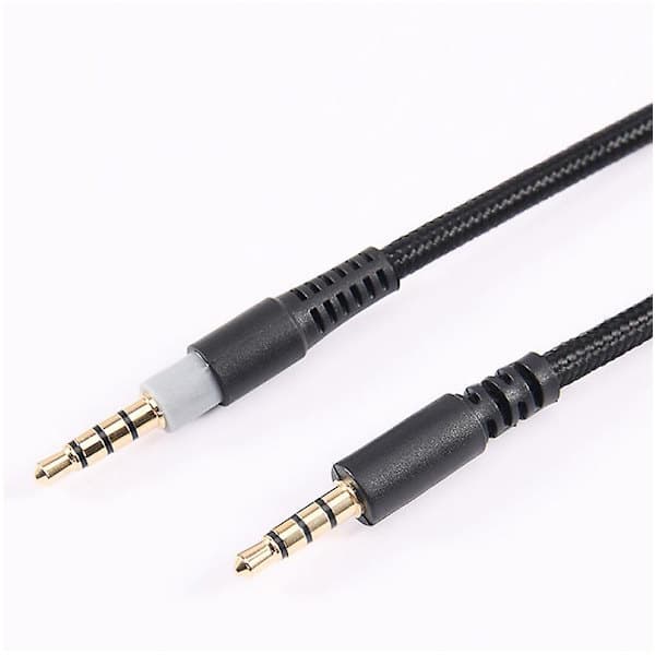 Udskiftningslydkabel til Kingston HyperX Cloud II / HyperX Cloud Alpha Høj kvalitet 1,5 meter Black