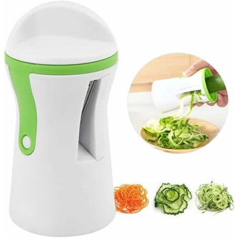 Spiral grønnsakskutter, grønnsaksspaghetti-spiralizer for squash, agurk, gulrot, 113g