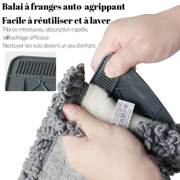 Mopping with reservoir - Thick microfiber mop - Suitable for home and kitchen