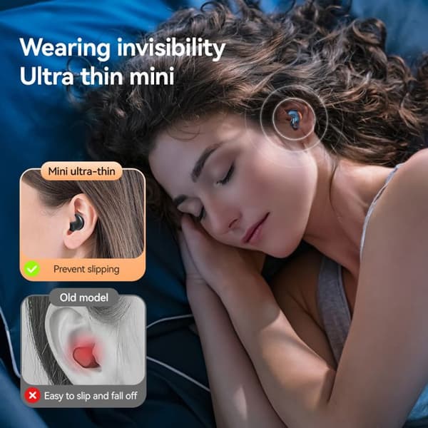 M52 Bluetooth-hodetelefoner for sidesoving, trådløse TWS mini Bluetooth-hodetelefoner av høy kvalitet, hudfarge