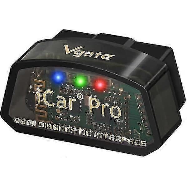 Vgate Icar Pro Bluetooth 4.0 (BLE) OBD2 OBDII Fejlkodelæser Bil Check Motorlys Med Elm327 Adapter