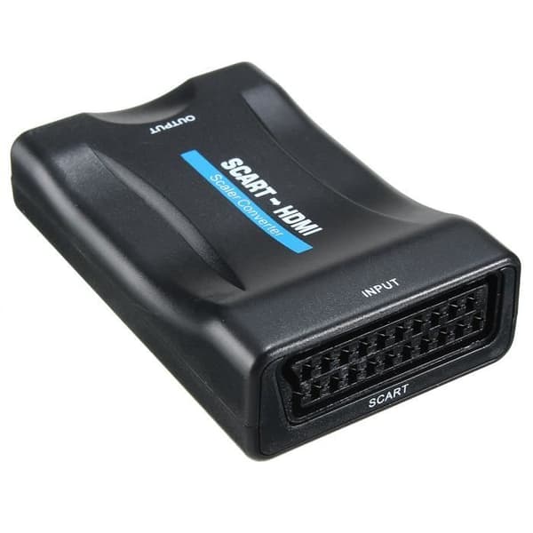 HDMI-omformer - SCART til HDMI - 1080P HD - Video Lyd - Kompakt Adapter