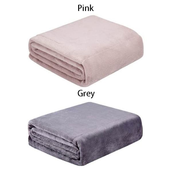 Elektrisk tæppe opvarmet kastetæppe pink