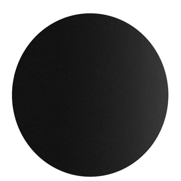Brannsikker matte Vanntett Multifunksjonell Rund BBQ-matte for bakgård Svart 24 tommer