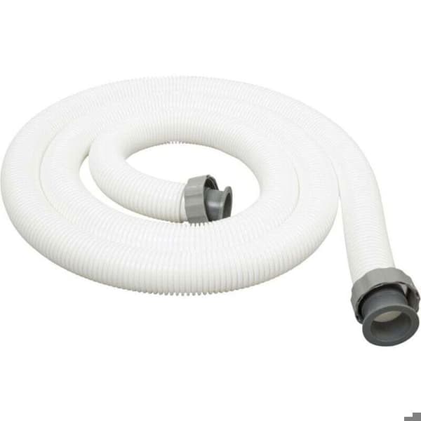 Slang med 38 mm diameter, 3,0 m lång + gängade anslutningar, vit