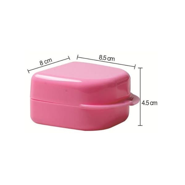 Proteslåda, 5-pack smala proteslådor, protesförvaringslådor, ortodontisk retainer
