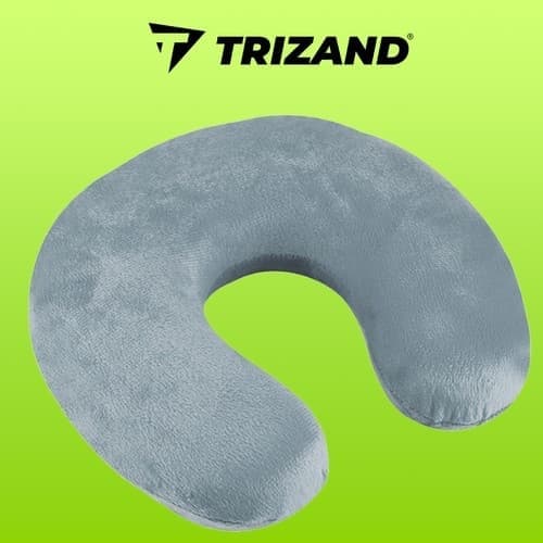 Resekudde med Memory foam / Nackkudde - Kudde för Resa Grå
