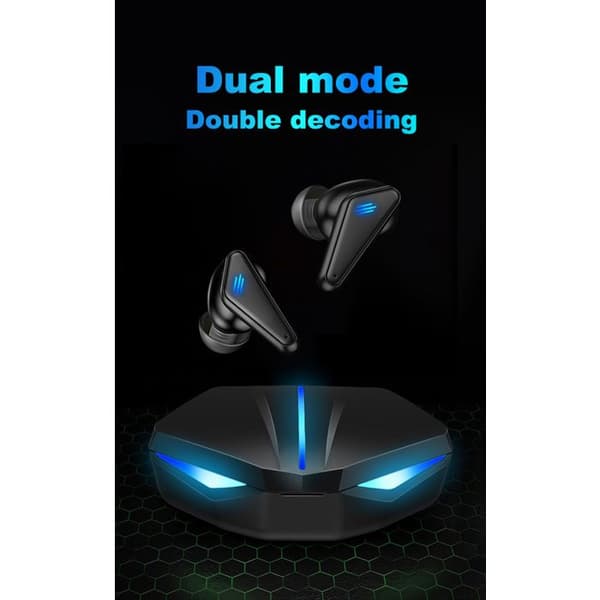 K55 trådløst Bluetooth gaming-headset, enkelt- og dobbeltøre, Bluetooth 5.0 TWS lav latens.