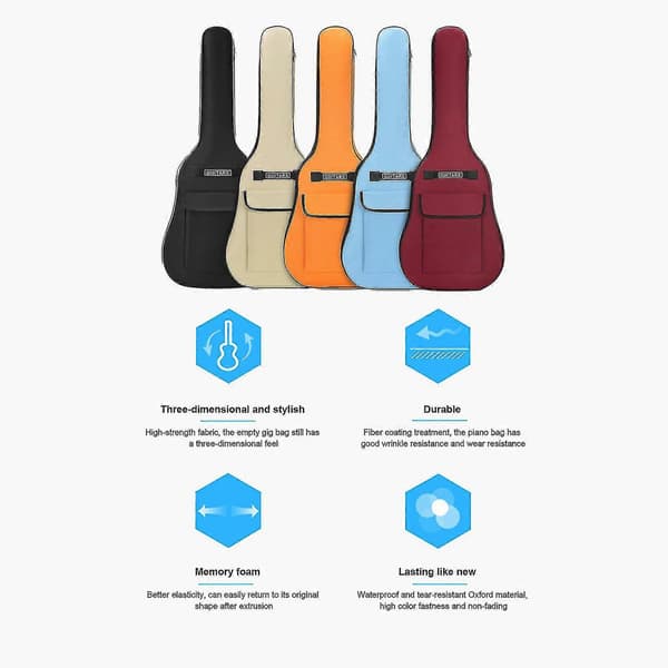 2026 Elgitarrväska Gig Bag 41 tums gitarrväska, Elgitarrpresenter Blue