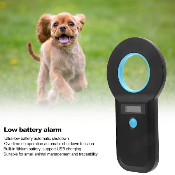 Animal Chip Reader Microchip Bluetooth Scanner til RFID Bærbar Håndholdt 134.2Khz/125Khz Genopladelig