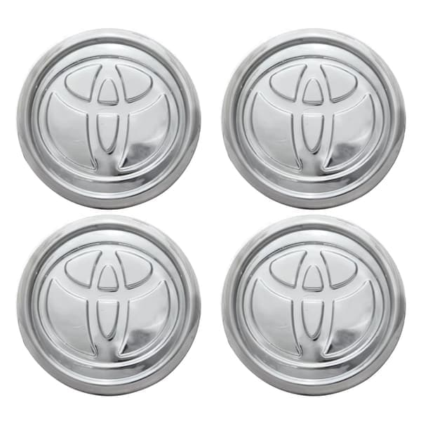 4-Pack - Toyota Navkapslar / Hjulnavsemblem - B 75 57mm - Silver