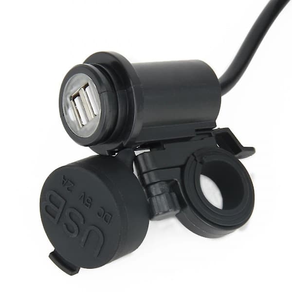 XJ-Vandtæt Motorcykel SAE til USB Kabel Adapter Dobbelt Port Socket Adapter, til Smartphones, Tablets, GPS