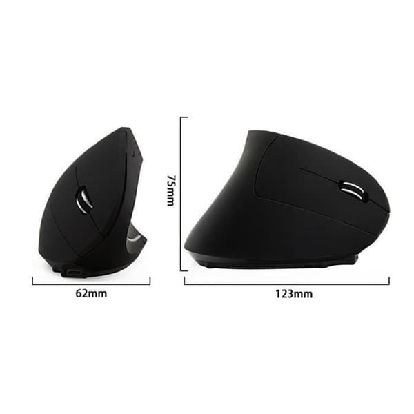 Ergonominen pystysuora USB-hiiri oikeakätisille käyttäjille - Langallinen