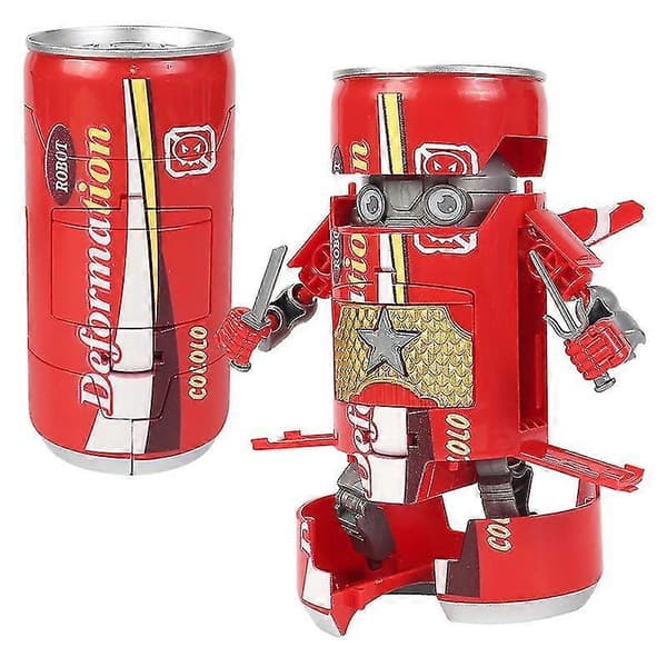 Nyhet Kreativ Superman Deformasjon Brus Samurai Robot Drikkeboks Deformasjonsleker Gave Til Guttebarn -aqwg Red