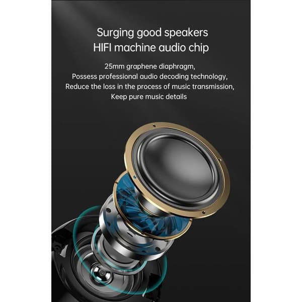G9 Black Little Devil Bluetooth-kaiuttimessa on herätyskello ja tekoälyominaisuudet; se
