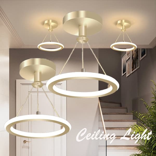 Moderne Pendellampe Guld Bar Lampe LED Loftslamper