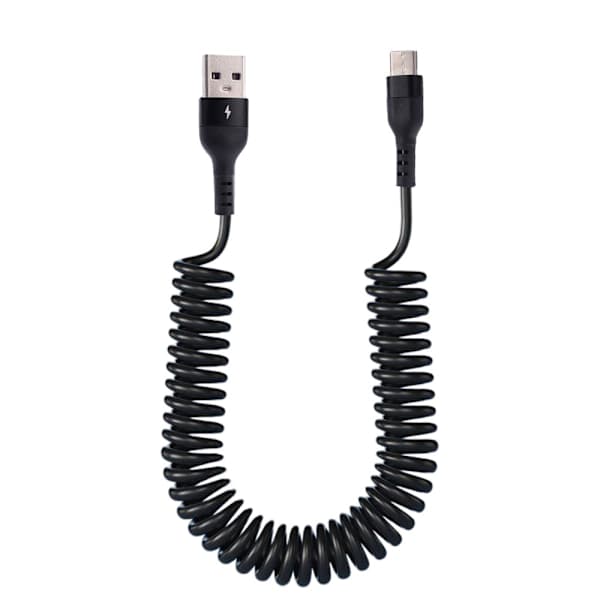 Fjærdatakabel Ladekabel for mobiltelefon White 1mMicro USB-Micro USB