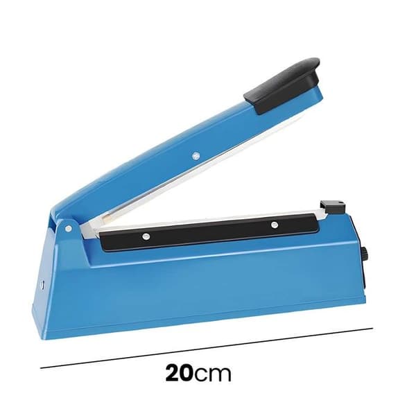 Impulsförseglare - AVIZAR - 200 mm (20 cm) - 8 värmeinställningar - Påsar 1–45 µm - Blå
