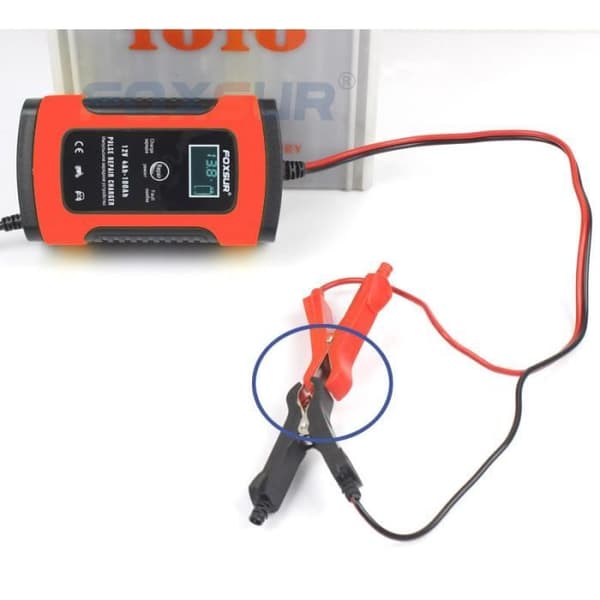 Batterilader - Blysyre - 12V 6A - LCD-reparasjon - Bil - EU-plugg