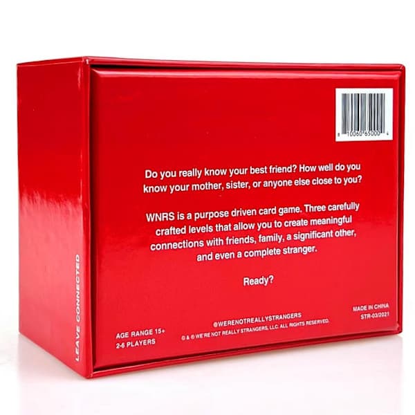 We're Not Really Strangers - Et interaktivt kortspil for voksne og icebreakers Couples Edition