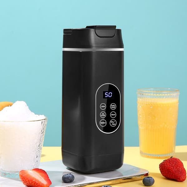 Den nye mini sorte 12-bladede juicer har en elektrisk blender og et bærbart design, hvilket gør den