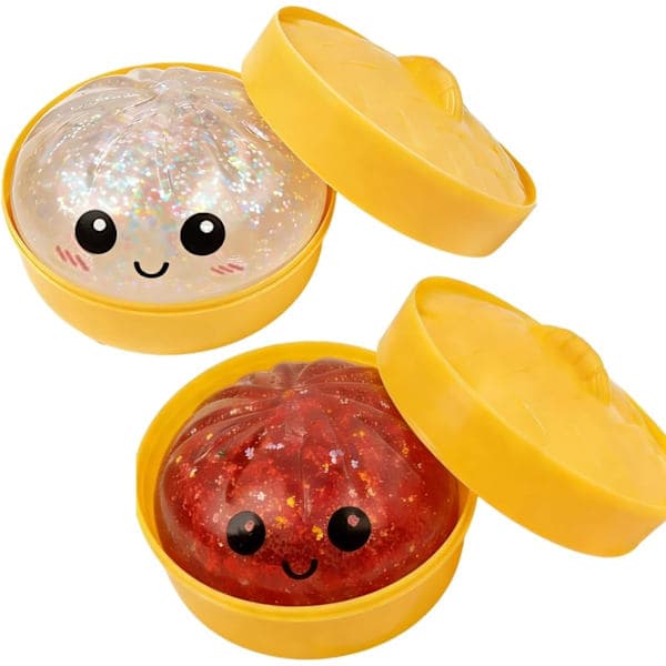 Kimalteleva Dumpling Squishy -lelu - Stressinlievitys Fidget Sensory Putty[ZHE] 2pcs-c