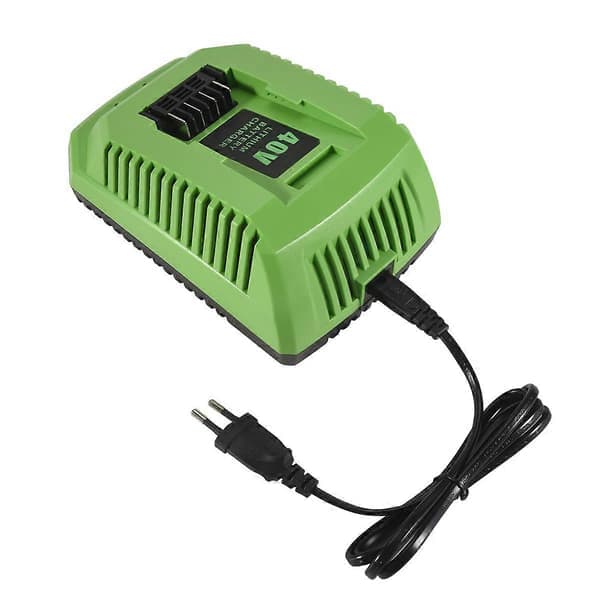 40V litiumbatterilader for GreenWorks 40V Li-Ion-batteri EU-plugg