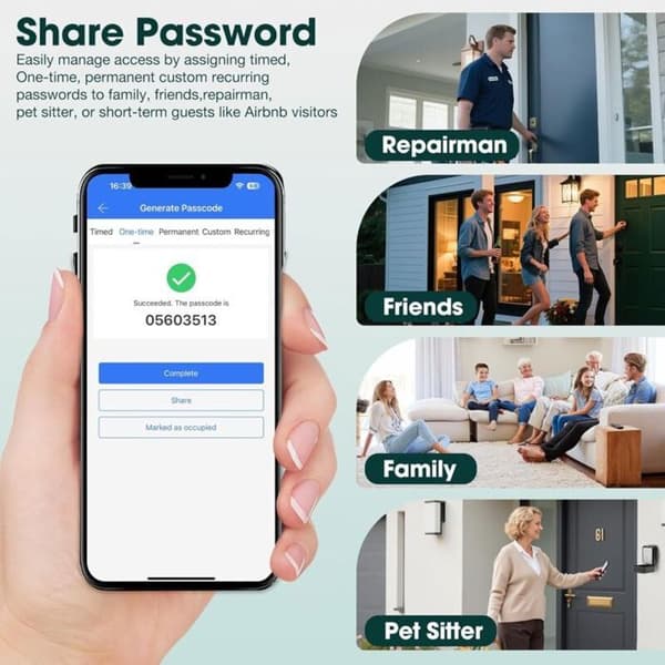 Stor smart nøgleboks med lås - Styres via TTLock-appen, låses op via Bluetooth og hemmelig kode