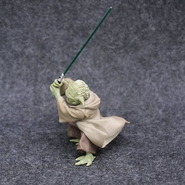 Star Wars Mandalorian Master Yoda Med Svärd Actionfigur Leksaker väskförpackning