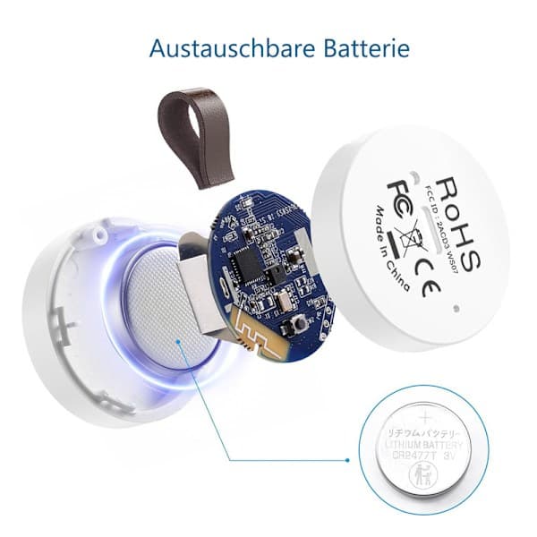 Bluetooth Termometer & Hygrometer med Datalagring / Trådløst Termometer og Hygrometer med App og Datavisning 1-st