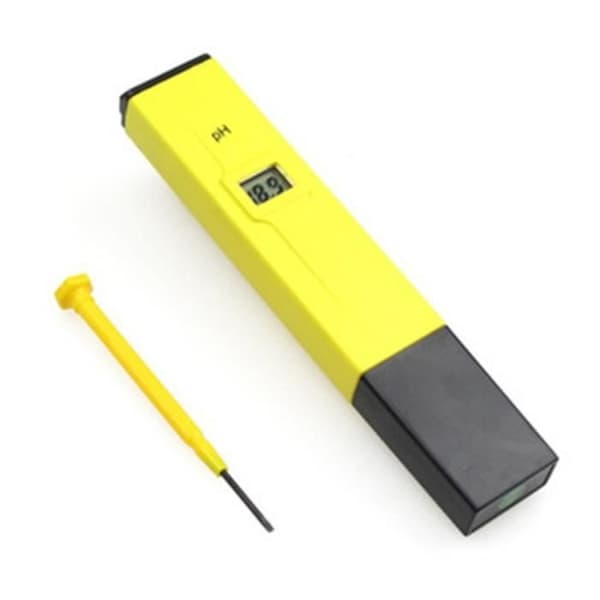 Elektronisk pH-tester - Gul - 150mm x 29mm x 20mm - Måler pH i vann
