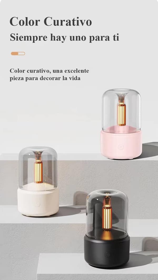 Aromadiffusere, 120 ml eterisk oljediffusere, luftfuktere med lys