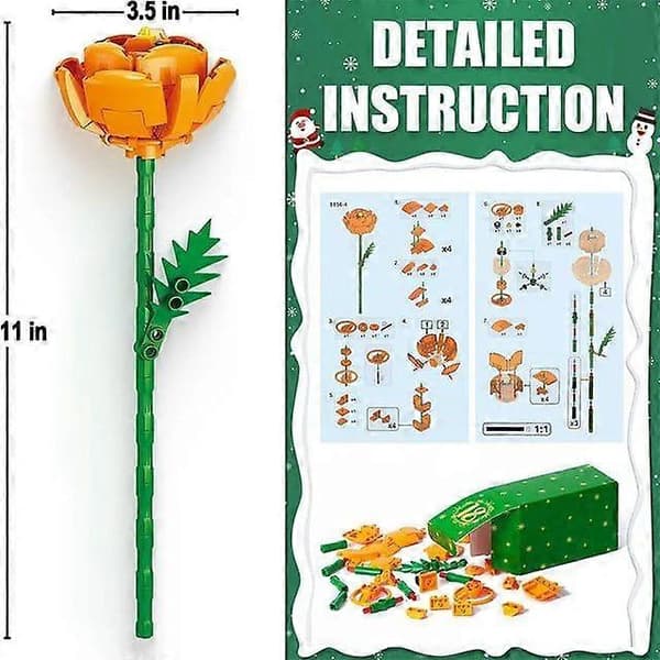 2026 julekalender med blomsterbuket blomsterbuket byggeklodser til 24 dage