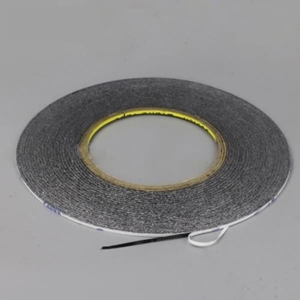 Dobbeltklæbende tape - Multifunktionel - Sort - 1mm x 50m - Vandafvisende - Stærk klæbemiddel