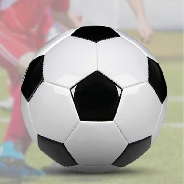Størrelse 5 Professionelle Træningsfodbolde PU Læder Sort Hvid Fodboldmål Hold Træningsbolde - Perfekt