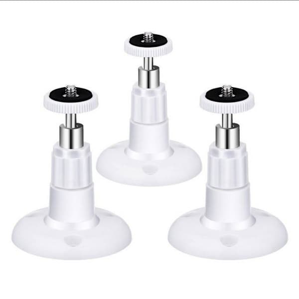 (4-pack) Inomhus/utomhus säkerhetskamera väggfäste justerbart takfäste för Arlo Arlo Pro och andra kompatibla modeller (vit)