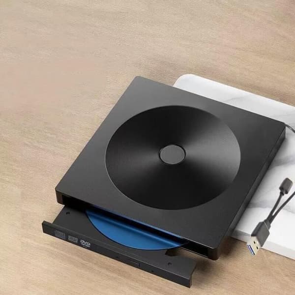 Eksternt CD-drev, Type C USB 3.0 bærbart eksternt CD-drev, DVD-brænder, kompatibel med optiske drev