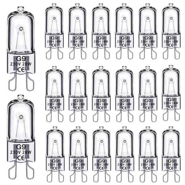 20-pack G9 Halogenlampor 25W, 230V 25W