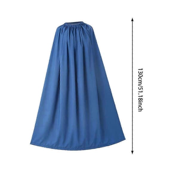 Bærbart Pop Up Garderobe for Utendørs Bruk, Strandcamping - Blå 120cm