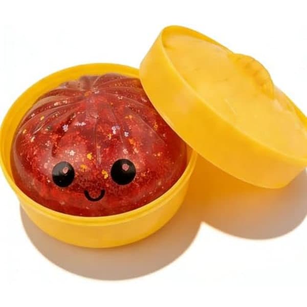 Glitterende Dumpling Squishy Leketøysboks - Stresslindrende Fidget Sensorisk Kitt [ZHE] 1pc-d