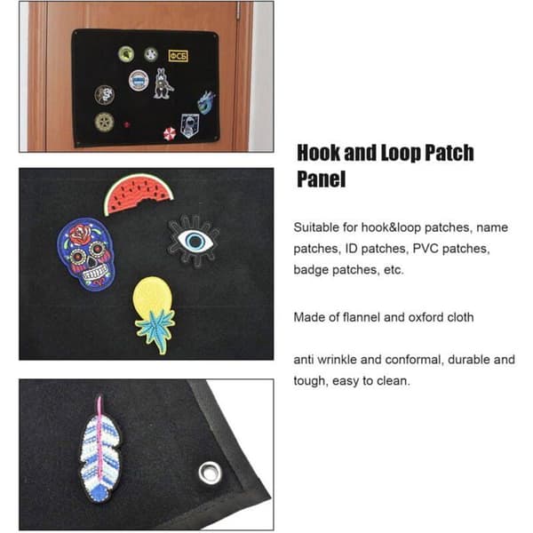 Taktisk patch display board, militær patch samling holder board, lille foldbar vægmonteret skilt til