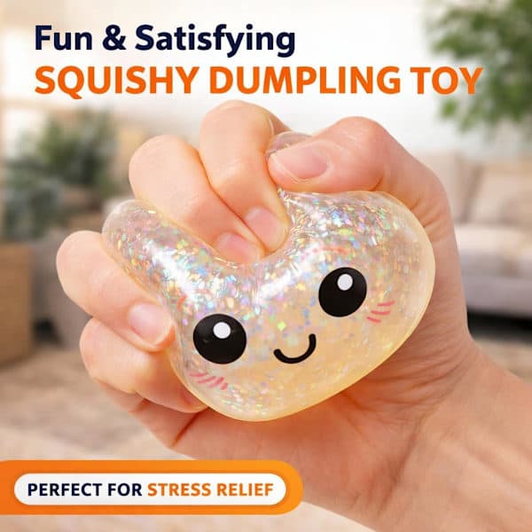 Kimalteleva Dumpling Squishy -lelu - Stressinlievitys Fidget Sensory Putty[ZHE] 2pcs-b