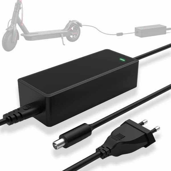 El-løbehjuloplader - 42V 2A - Kompatibel med 36V Lithium - Universal - Gul