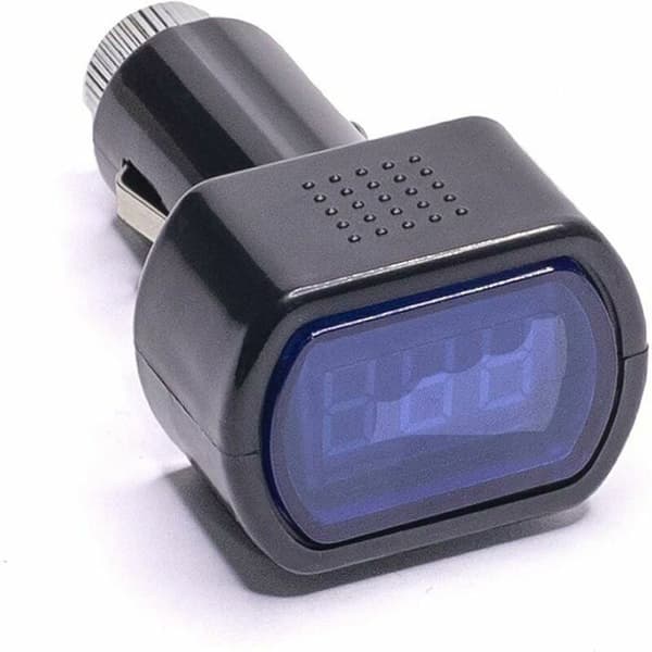 12V LED Digital Display Bil Køretøj Cigarettænder Stik Voltmeter Batterispænding Elektrisk Strøm Tester Måler