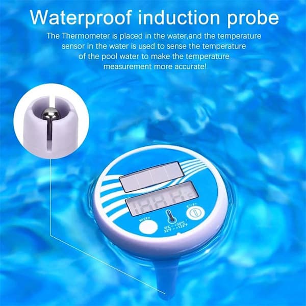 Flydende digitalt pooltermometer Svømmebassintermometer