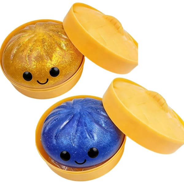 Glittrig Dumpling Squishy Leksakslåda - Stresslindrande Fidget Sensorisk Kitt[ZHE] 2pcs-f