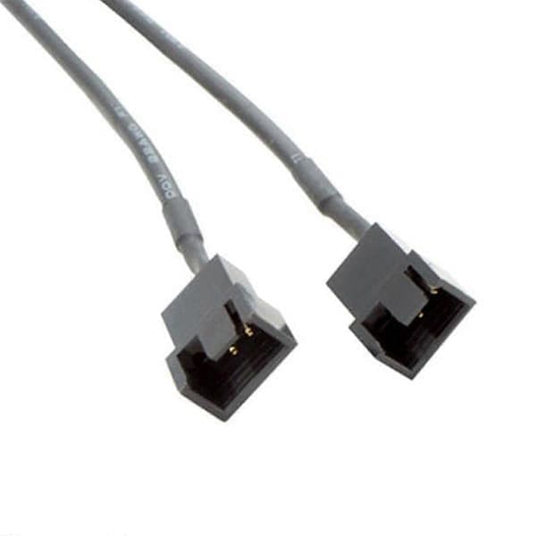 USB til 3-pin / 4-pin PWM 5V USB-viftekabel med strømpe, kabinettvifteadapterkabel svart