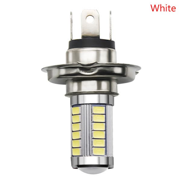 H4 LED-polttimo auton ajovalolle 33 SMD 5630 5730 polttimo auto valkoinen