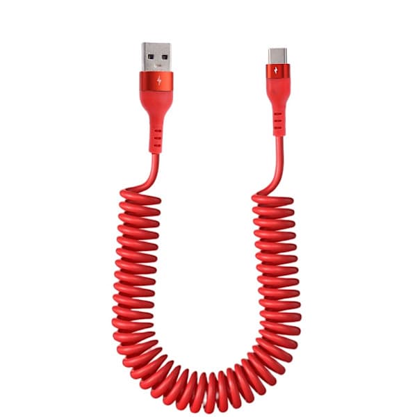 Fjærdatakabel Ladekabel for mobiltelefon White 1mMicro USB-Micro USB